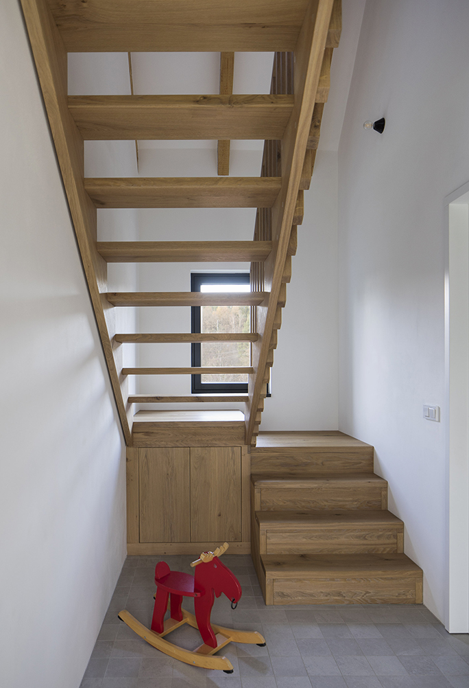 House with a hole Czech republic stairs