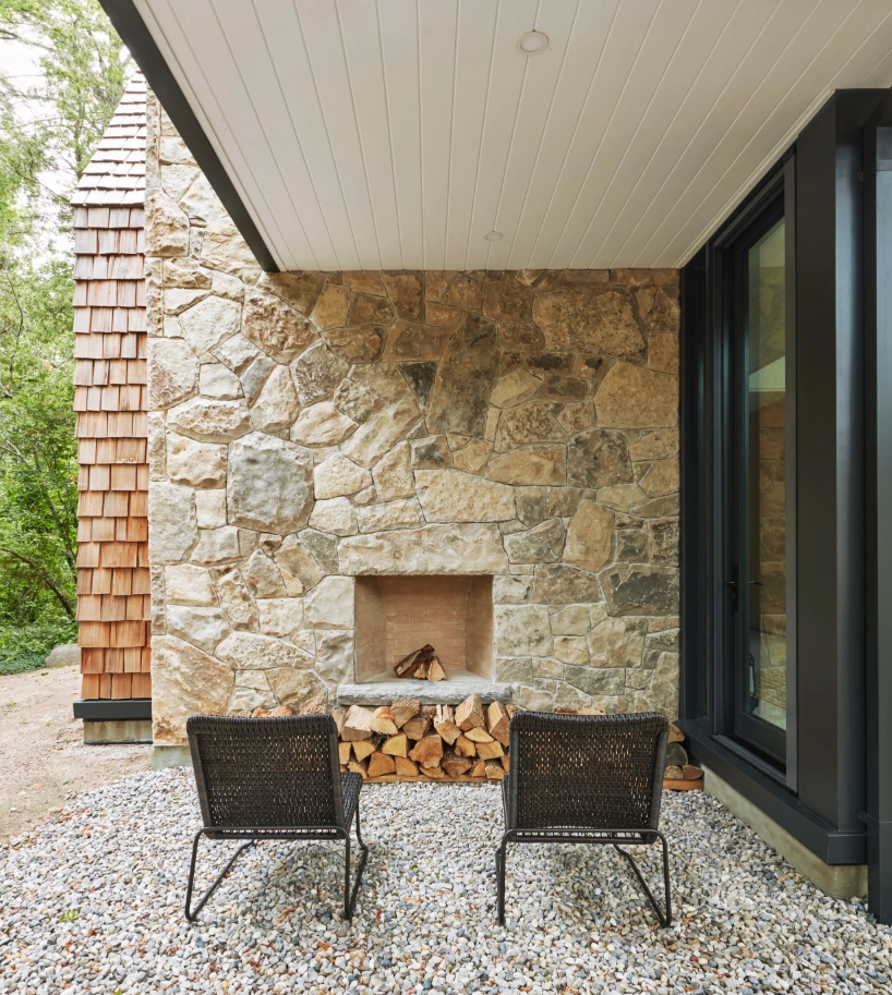 Huron Kinloss Cottage stacked stone 1